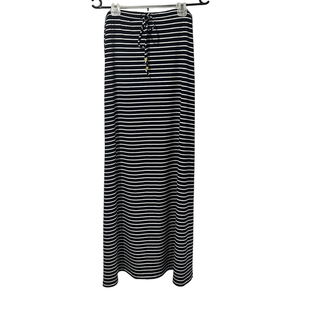 Micheal Kors Striped Maxi Skirt BLue/White (S)